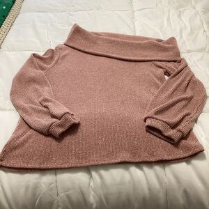 Pink Cozy Turtleneck Sweater